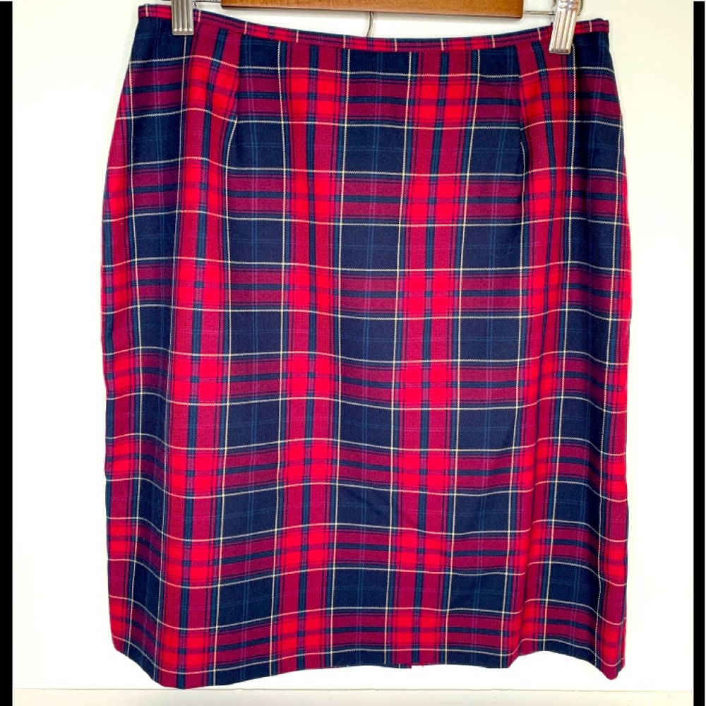 Casual Corner Annex New Womens Size 8 Plaid Skirt Classy Holiday